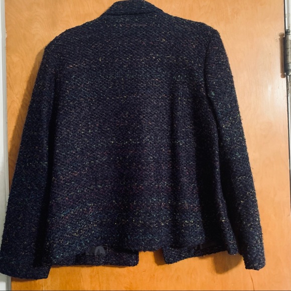 Suit Jacket Womens- Sag Harbor Blazer Women's Size 12 Petite Tweed - Picture 3 of 6